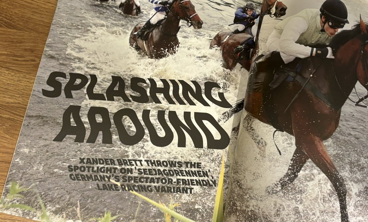 I had a look at Germany’s 💦 ‘seejagdrennen’ for the latest edition of Gallop Magazine.