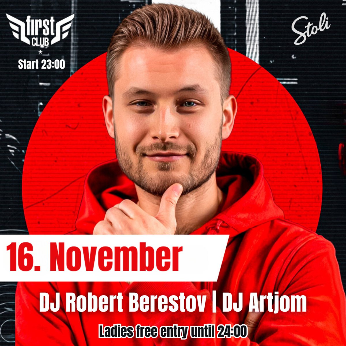 firstclubriga's tweet photo. This Saturday | DJ Robert Berestov &amp; DJ ARTJOM | Ladies FREE ENTRY until 24:00 | Join the event: https://t.co/JXvTKrqdar 💃 https://t.co/bmgPbm6Xhg