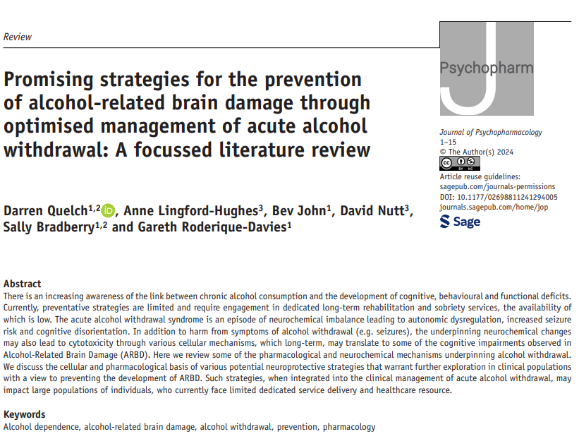 Darren (@darrenquelch) on Twitter photo A joint effort here between <a href="/USW_Addictions/">USW Addictions Research Group</a> <a href="/SwbhT/">SWB Alcohol Care Team</a> <a href="/SWBHnhs/">SWB NHS Trust</a> and <a href="/ICL_Addiction/">Imperial Addiction Group</a> <a href="/imperialcollege/">Imperial College London</a> <a href="/ProfDavidNutt/">David Nutt</a> exploring the potential pharmacological avenues to prevent the development of alcohol related brain damage #ARBD journals.sagepub.com/doi/10.1177/02… 🧙♀️ A joint effort here between <a href="/USW_Addictions/">USW Addictions Research Group</a> <a href="/SwbhT/">SWB Alcohol Care Team</a> <a href="/SWBHnhs/">SWB NHS Trust</a> and <a href="/ICL_Addiction/">Imperial Addiction Group</a> <a href="/imperialcollege/">Imperial College London</a> <a href="/ProfDavidNutt/">David Nutt</a> exploring the potential pharmacological avenues to prevent the development of alcohol related brain damage #ARBD journals.sagepub.com/doi/10.1177/02… 🧙♀️