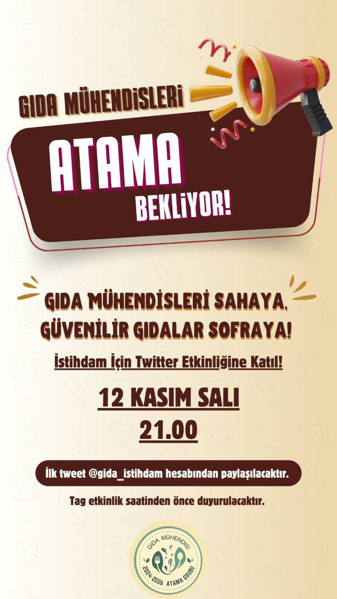 Tüm meslektaşlarımızı, bizlere destek vermek isteyen herkesi etkinliğimize bekliyoruz  💐