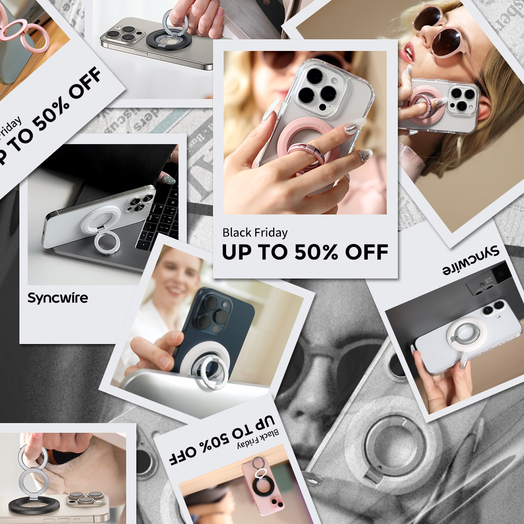 🛍️ Black Friday Extravaganza!🎉
 Exclusive deals on Syncwire’s website with up to 5️⃣0️⃣ % off on select products! 
🧩Whether it’s Car Accessories, Magnetic Phone Grips, or other Phone Accessories, we’ve got everything you need. 🤩 
Office Website: syncwire.com