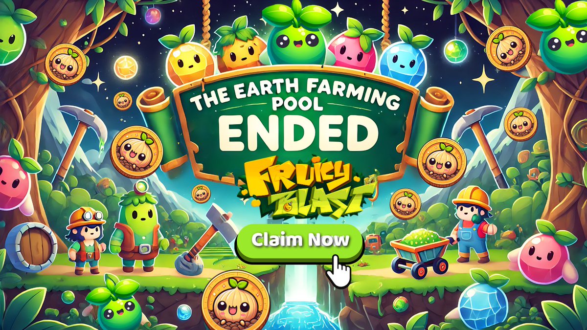 🌍 The Earth Farming Pool 2 Has Ended!

It’s time to claim your rewards, Blastie! The Earth Farming Pool 2 has officially closed, and your FRUICYairdrops are ready for you.🍀🍀🍀

🎉🎉 Claim your juicy $FRUICY now and celebrate the fruits of your hard work!