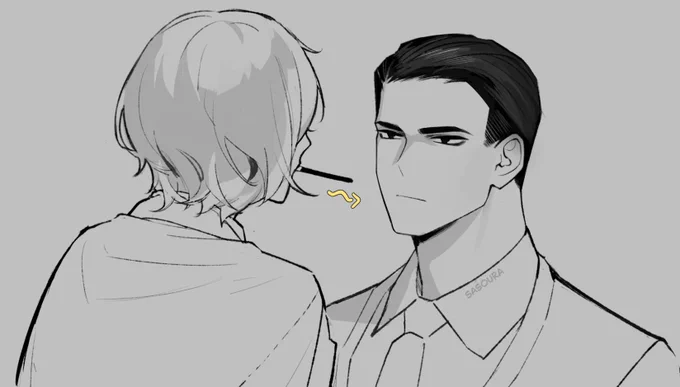 silly doodle for pocky day I forgot to post yesterday shame on me!!!!!!!!!!!!! 