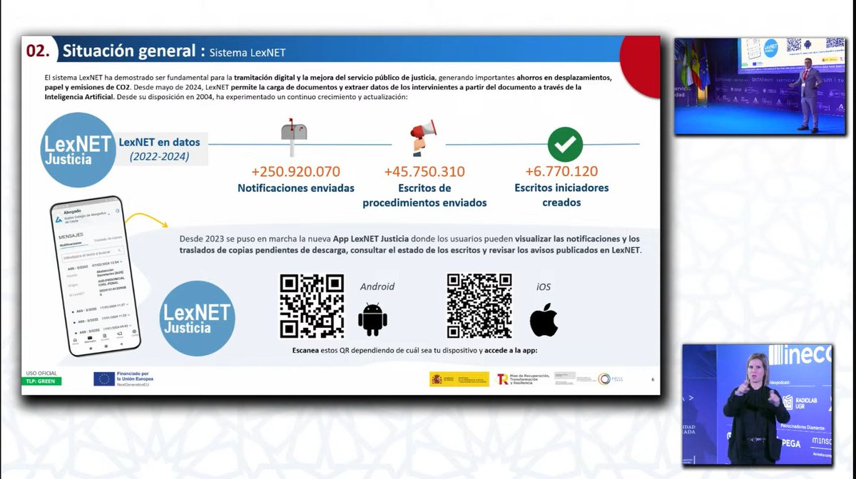 lexnetjusticia's tweet image. 🗣️ Aitor Cubo, Director general de Transformación Digital del @justiciagob en el #DATAfórum: “La justicia la estamos transformando a través de la innovación hacia dentro, en esa #Cogobernanza, interoperabilidad y eficiencia de la justicia. Estamos trabajando en la mejora de la…
