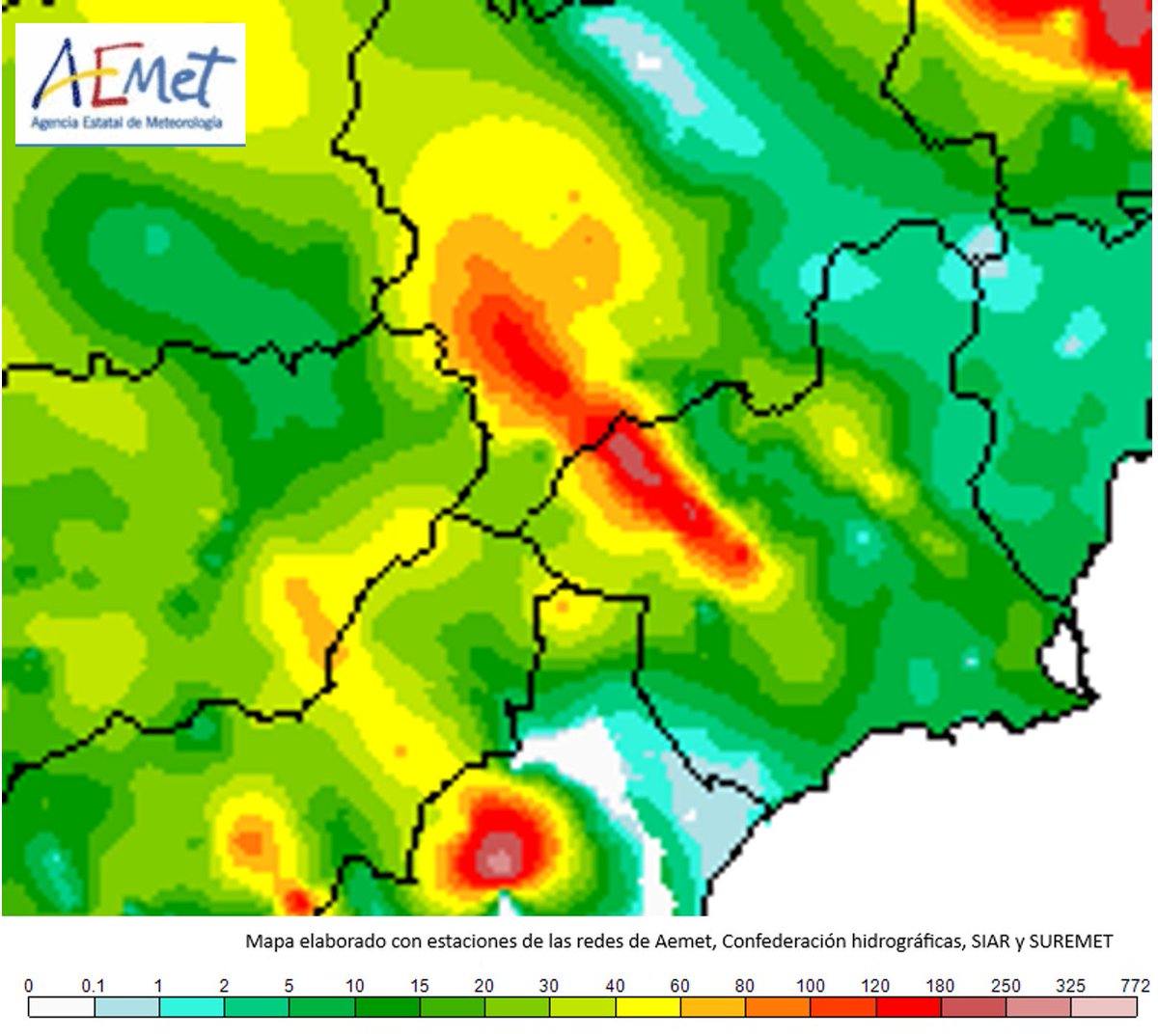 @AEMET_CLaMancha (@aemet_clamancha) on Twitter photo <a href="/AEMET_CLaMancha/">AEMET_Castilla-La Mancha</a> agradece enormemente la colaboración de #RedSuremet en el desvelado de las isoyetas con alta resolución del día 29 de octubre en el entorno de #Letur, #Albacete.
#Precipitación, en mm, del día 29. <a href="/AEMET_CLaMancha/">AEMET_Castilla-La Mancha</a> agradece enormemente la colaboración de #RedSuremet en el desvelado de las isoyetas con alta resolución del día 29 de octubre en el entorno de #Letur, #Albacete.
#Precipitación, en mm, del día 29.