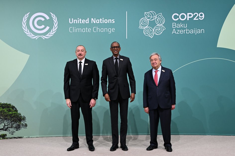 onduhungirehe's tweet photo. H.E. President Paul Kagame this morning at the opening of #COP29Baku in Azerbaijan. https://t.co/FV1eHmkDvX