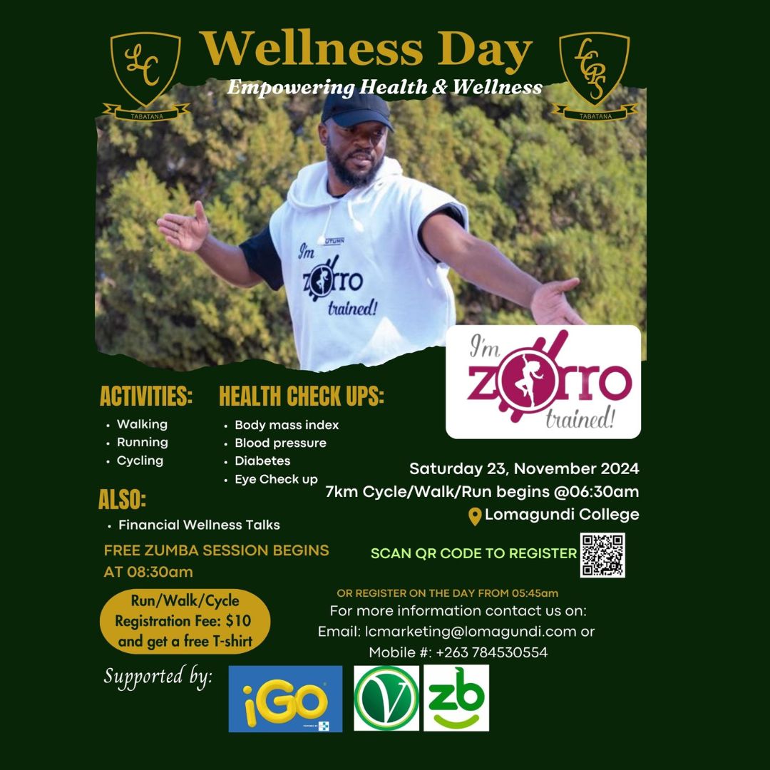 LomagundiColleg's tweet photo. Looking forward to seeing you!

#Tabatana #lomagundicollege #generosity #unity #tenacity #honour #innovation #excellence #wellness  #WellnessJourney  #wellnesstips  Zorrotrained https://t.co/uWcGOWLzN0