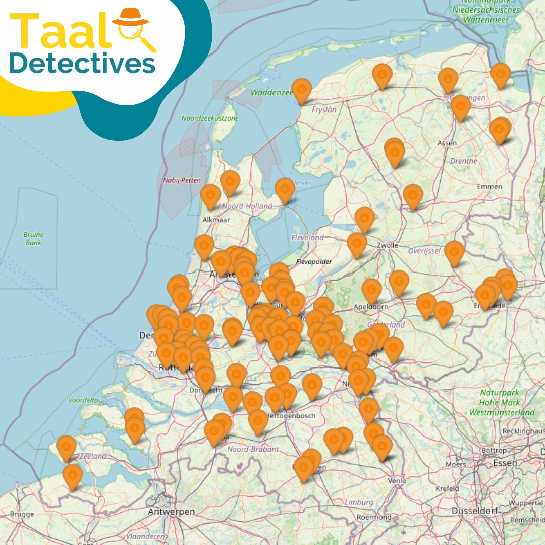 Vandaag worden meer dan vijfduizend basisschoolleerlingen voor één dag onderzoeker! 🔍🧒 
Leerlingen uit groep 6, 7 en 8 vanuit het hele land doen mee met Alle Scholen Verzamelen. Het thema: ‘Taal Detectives: een speurtocht naar de talen om je heen’. #ASV2024 #TaalDetectives