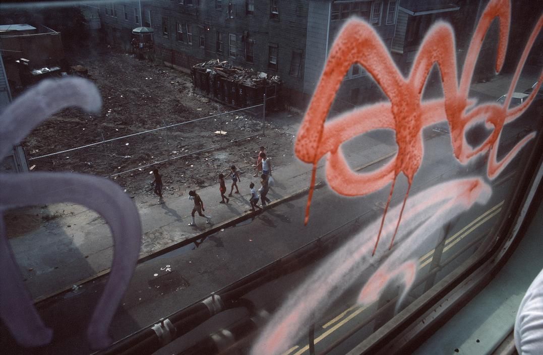 View form train windows.