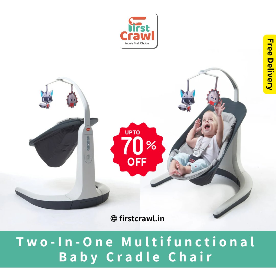 firstcrawl's tweet photo. Two-In-One Multifunctional Baby Cradle Chair
Buy Now at https://t.co/s8MVnZnxhM with discount up to 70%
Get Extra 10% OFF on your first purchase, use coupon code "FCNC10"
Another 10% on PREPAID.
#firstcrawl #babycradlechair #parenting #cradle #babycradle #sale #offers #buynow https://t.co/WAUmgm5BZK