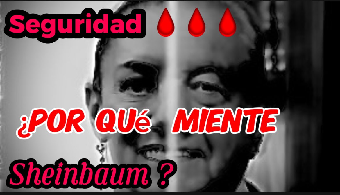 gerardopriegot's tweet photo. Sheinbaum Miente 
con Todos los Dientes 🗣️
¿Por qué Engaña 
Cuando Habla de Seguridad?

- Aquí el Tamaño Sí Cuenta 🩸

- Homicidios Electorales ⛔️

Villahermosa Sinaloa Omar García Harfuch Los Cantaritos Alcalde Querétaro El PAN Terrorismo Tom Homan Senador Corrupto IMSS https://t.co/UXVhWETvMH