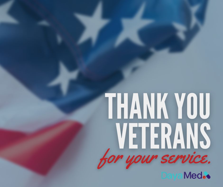 Dayamed2's tweet photo. Honoring our veterans today and every day!  DayaMed’s solution helped reduce A1C levels in veterans with diabetes.. Fewer meds, better health.

#VeteransDay #DayaMed  #Dayamed #PrescriptionHelp #MedicationManagement #Pharma #Patientengagement #Mobilehealth #Pharmacy https://t.co/6B1Dh4DmAM