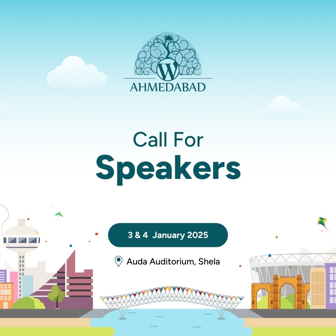 🌟 Calling all WordPress fans! 🌟 WordCamp Ahmedabad 5.0 is open for speaker applications! Whether you're a pro or just starting, share your insights, connect, and inspire. 
Apply by Nov 30th to make this event unforgettable! ahmedabad.wordcamp.org/2025/call-for-…
#WordPress #WCAhmedabad
