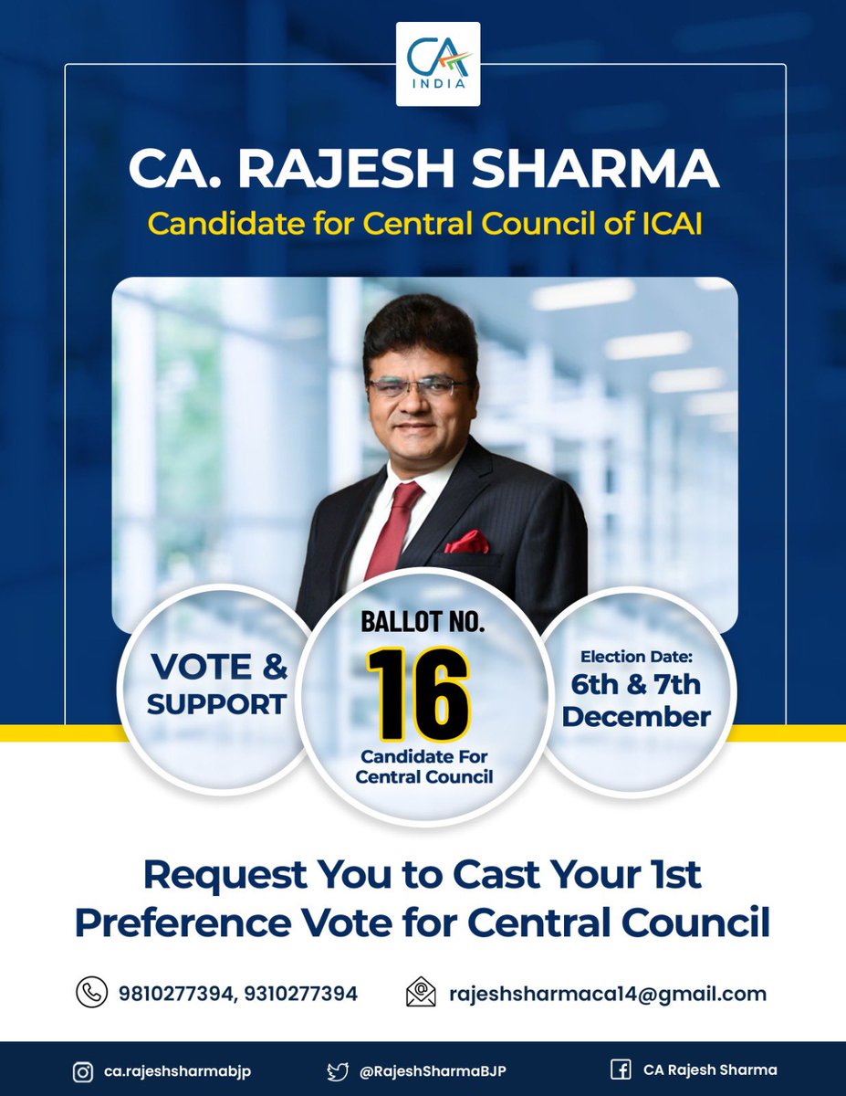 CA. Rajesh Sharma tweet media