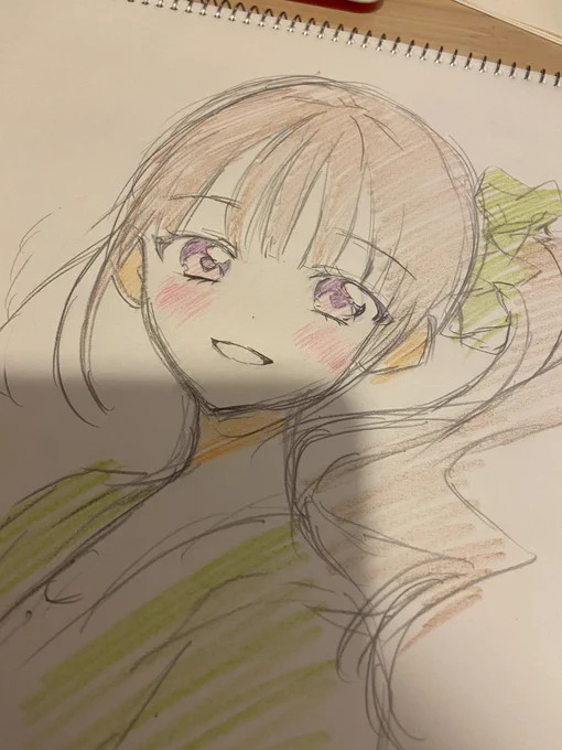 今日はキュアリリアンでいく!っていうからまゆちゃんの髪型で登園してゆきました