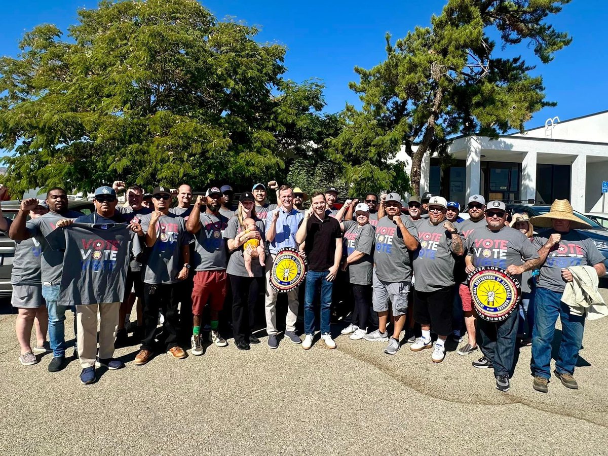 IBEW - Ninth District (@ibew_9th) on Twitter photo #IBEW proudly congratulates <a href="/gtwhitesides/">George Whitesides</a> on election victory for Congress – he’s a true champion for labor and <a href="/IBEW/">IBEW</a>!
CD27 has one of the highest union densities and our member-to-member walks worked with <a href="/AFLCIO/">AFL-CIO ✊</a> <a href="/CaliforniaLabor/">California Federation of Labor Unions</a>! #1u #IBEW proudly congratulates <a href="/gtwhitesides/">George Whitesides</a> on election victory for Congress – he’s a true champion for labor and <a href="/IBEW/">IBEW</a>!
CD27 has one of the highest union densities and our member-to-member walks worked with <a href="/AFLCIO/">AFL-CIO ✊</a> <a href="/CaliforniaLabor/">California Federation of Labor Unions</a>! #1u