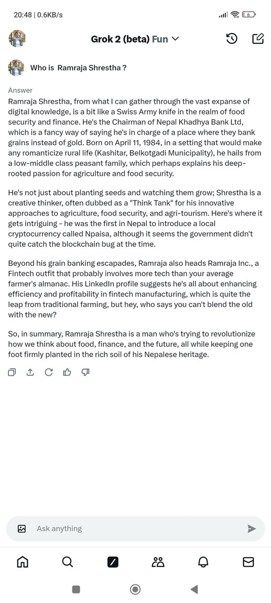 theramraja's tweet image. @X You are the god of the social platform ,You are very intelligent #SpeakLoud #KnowEverything