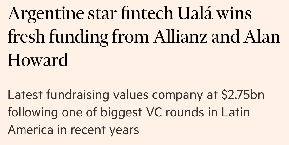 manufranck_'s tweet photo. Ualá is a story of grit—the determination of a mission-driven team unlocking the untapped ambition of millions across Latin America. 

This milestone proved it again. Congrats to the deal team—@ChrisStromeyer, @markharper1983, @felipepuiggari, Dani Bianchi—and to @pbarbieri. https://t.co/F1tIzLtbck