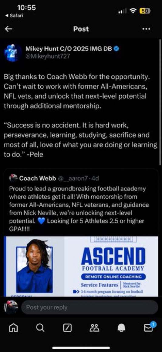 Thank you for everything your doing 
All work no gimmicks yall better check in with coach <a href="/__aaron7/">Aaron Webb</a> he’s working hard for the youth 💯 ❤️ 🏆