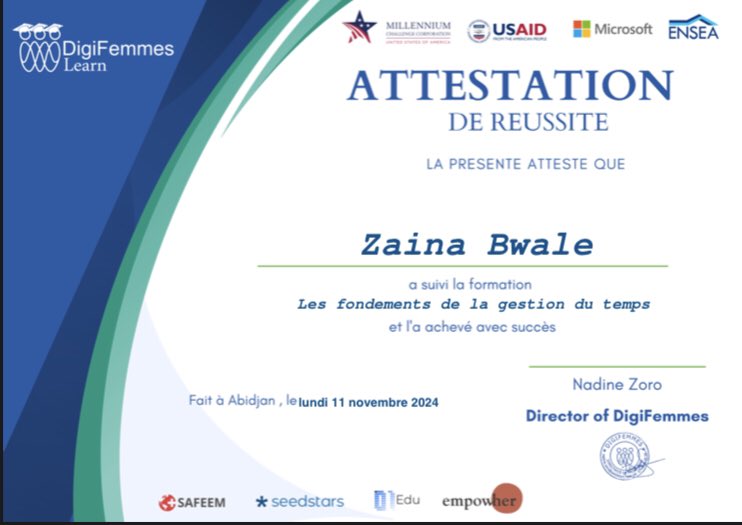 ZGodlive's tweet image. 4/22
La gestion du temps dépend d’une personne à une autre pour finaliser avec une tache donnée suivant une planification faite par avance. 
#DigiFemmes
#DigiFemmesLearn
#Millenniumchallengecorporation
#USAID
#Microsoft
#ENSEA 
#SAFEEM
#Seedstars
#Edu01