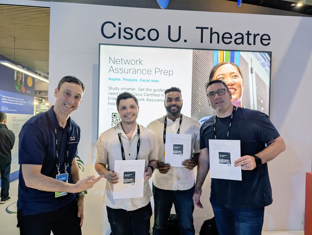 Patrick Gargano (@patrickgargano) on Twitter photo Thank you to <a href="/CiscoPress/">ciscopress</a> for providing me with copies of the new SD-WAN book, my <a href="/CiscoLiveAPJC/">Cisco Live APJC</a> <a href="/LearningatCisco/">Learn with Cisco</a> #CiscoU Theater session attendees were thrilled to win them. <a href="/dschuemann/">Dustin Schuemann</a>, look how happy these guys are to be converted to the SD-WAN side! Thank you to <a href="/CiscoPress/">ciscopress</a> for providing me with copies of the new SD-WAN book, my <a href="/CiscoLiveAPJC/">Cisco Live APJC</a> <a href="/LearningatCisco/">Learn with Cisco</a> #CiscoU Theater session attendees were thrilled to win them. <a href="/dschuemann/">Dustin Schuemann</a>, look how happy these guys are to be converted to the SD-WAN side!