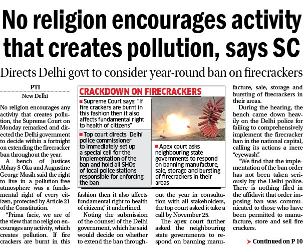 Navhind_Times's tweet image. #firecrackers #stoppollution #NavhindTimes