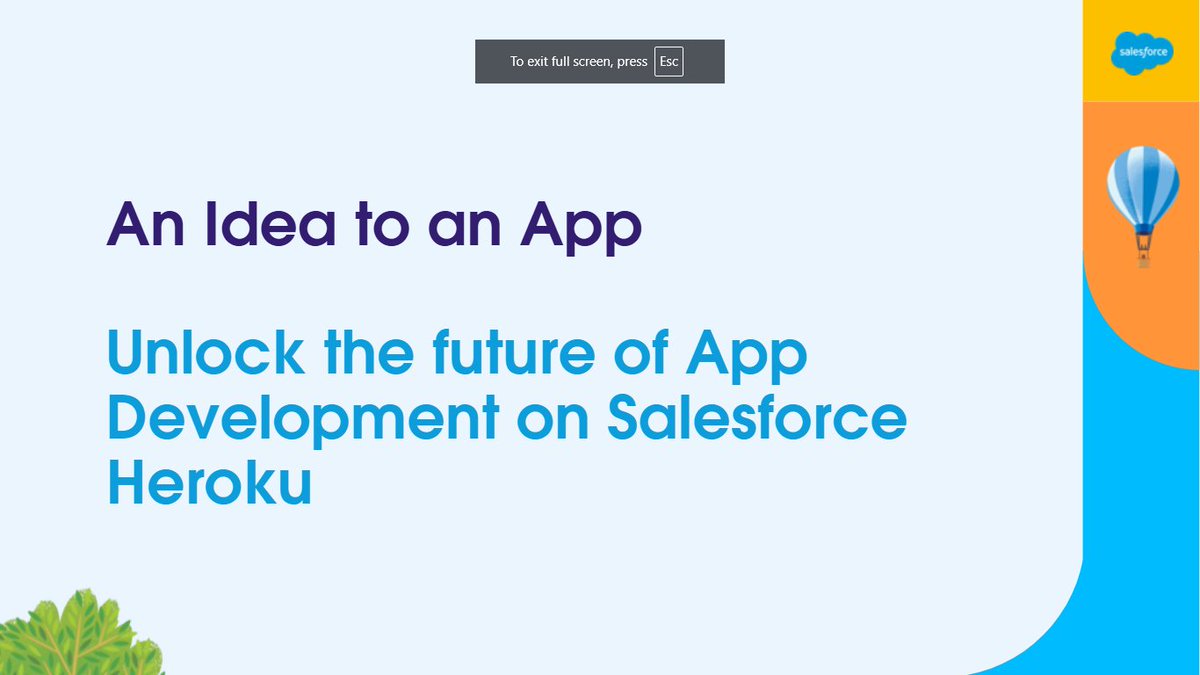 shivayadav2322's tweet image. Thank you for sharing the recorded session about Heroku. I just finished watching it, and the information was incredible. The Heroku platform has great potential to thrive in the future.

#Salesforce #Heroku #SalesforceNest #Trailhead #Dreamforce