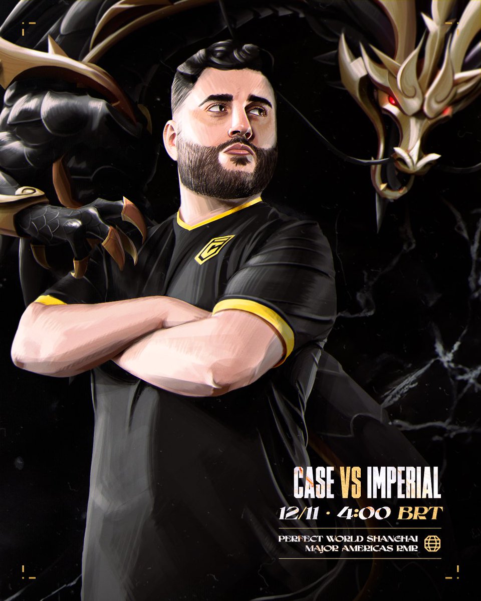 Case Esports 🟡 (@caseesports) on Twitter photo Estamos prontos! Chegou a hora da nossa estreia no RMR Americas.
🆚 <a href="/imperialesports/">Imperial Gamdom</a>
⏰ 04h 🇧🇷 15h 🇨🇳
📺 twitch.tv/bida
Hoje daremos mais um passo rumo ao Major! Encontro vocês na torcida 💛🖤
#GoCase Estamos prontos! Chegou a hora da nossa estreia no RMR Americas.
🆚 <a href="/imperialesports/">Imperial Gamdom</a>
⏰ 04h 🇧🇷 15h 🇨🇳
📺 twitch.tv/bida
Hoje daremos mais um passo rumo ao Major! Encontro vocês na torcida 💛🖤
#GoCase