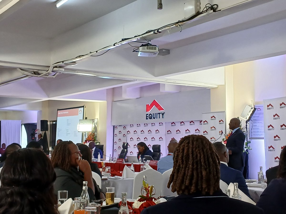 markmaish's tweet photo. Dr. James Mwangi promises more products under One Equity, which underscores ease, convenience, and scalability around all matters, financial and lifestyle.
@KeEquityBank
#Equity2024Q3Results https://t.co/OTiX5fhCV2