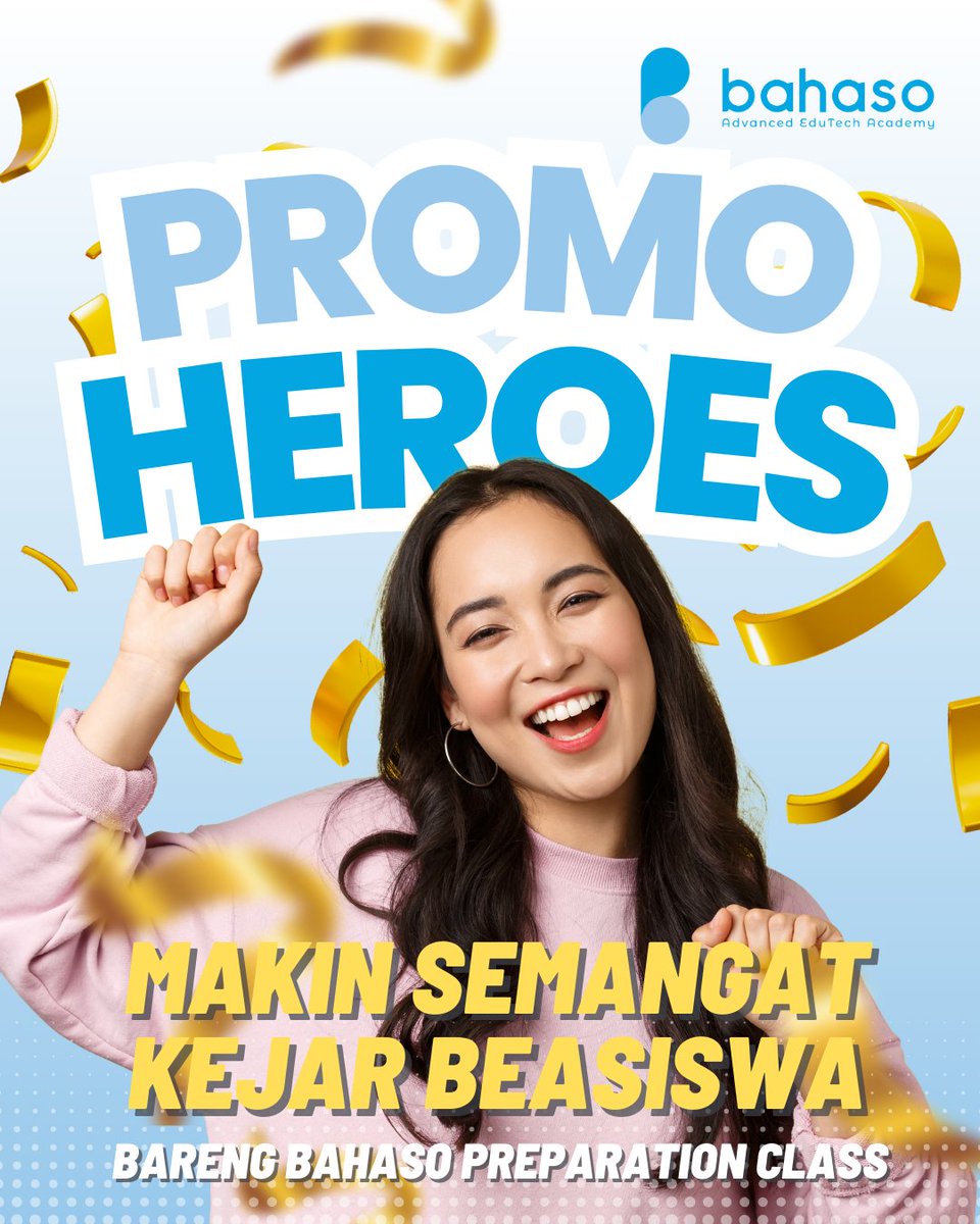 bahasodotcom's tweet photo. 🚨🚨PROMO ALERT🚨🚨

Bahaso Preparation Class lagi ada promo khusus untuk IELTS nih, Learners. Buruan redeem vouchernya karena promo ini hanya berlaku hingga akhir November 2024. Jangan sampai ketinggalan, ya! 😉

#bahaso #ielts #ieltspreparation #promo #learnenglish https://t.co/NMwusPCSwt