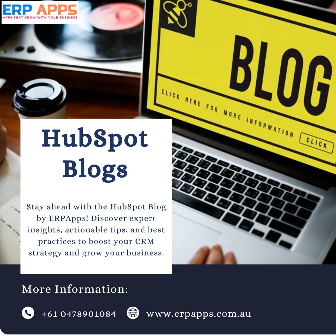 Erpapps_com_au's tweet image. Looking to improve your CRM strategy ? Explore the ERP Apps HubSpot Blog, your one-stop resource for knowledgeable analysis, practical advice, and tried-and-true best practices! shorturl.at/M5ePe #HubSpotblog #HubSpotbestpractices #HubSpotmarketingblog #HubSpotCRMblog