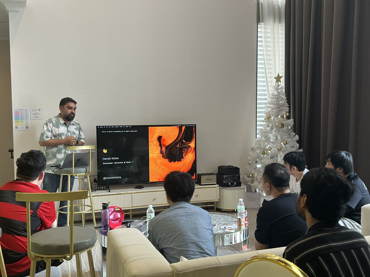 Building and Launching AI Agents by <a href="/HarishKotra/">Harish Kotra 🥑</a>
<a href="/Gaianet_AI/">Gaia 🌱</a>