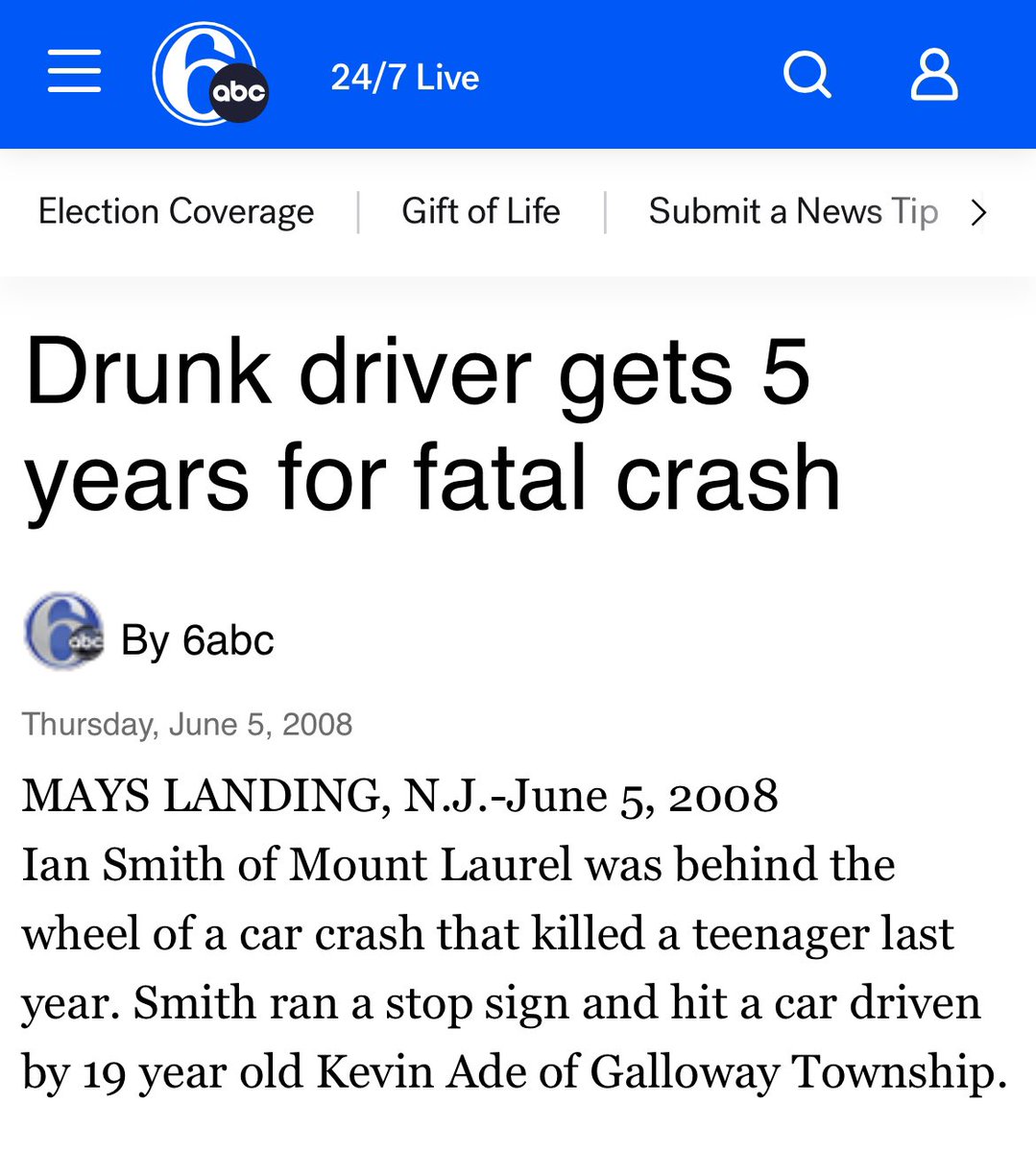 LucyLoo_1837's tweet photo. @iansmithfitness I propose you donate yearly to the scholarship fund of the young man you killed. #KevinAde https://t.co/hUK0vZBNWv