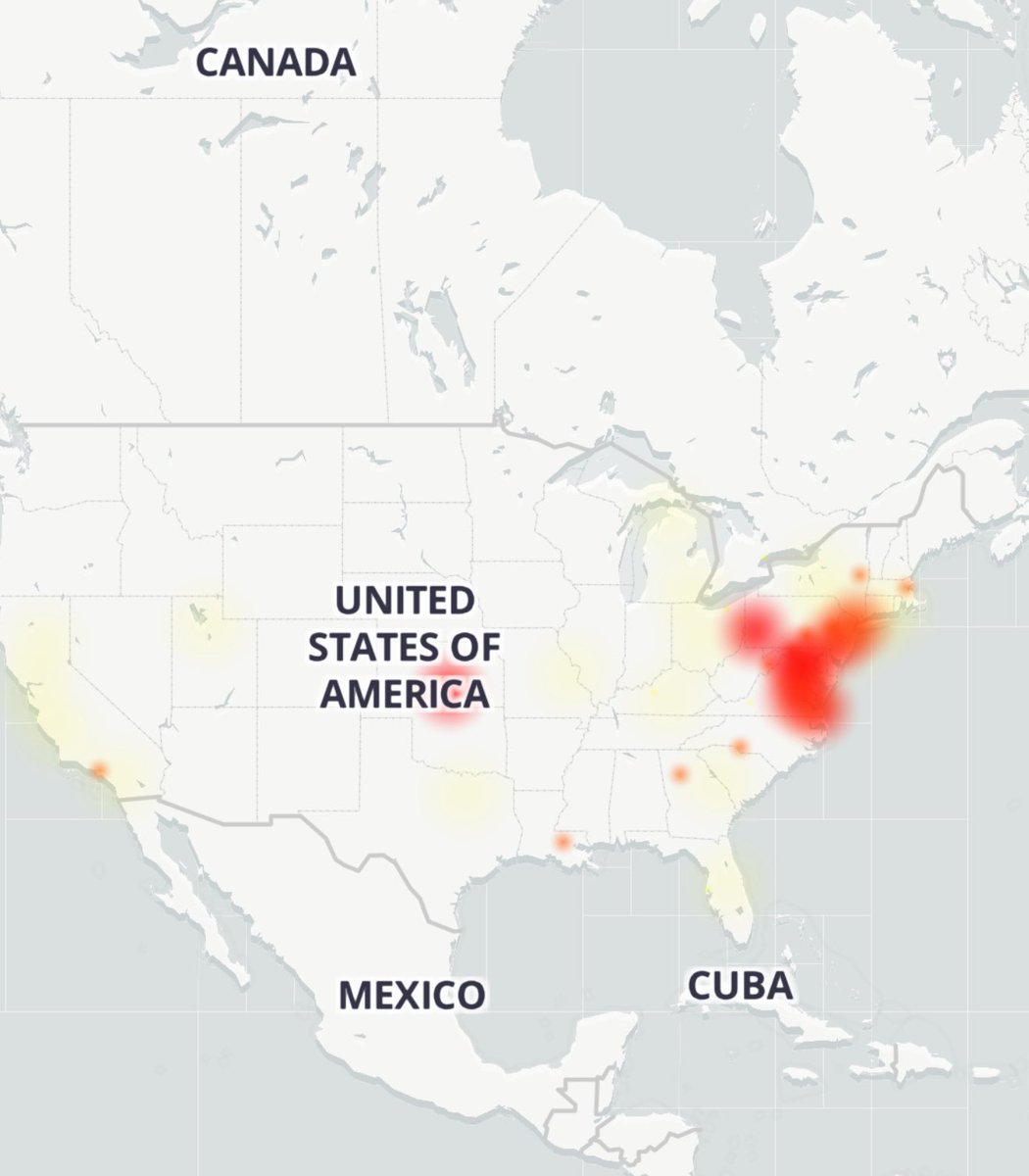 NewsPolitics's tweet image. Appears @VerizonSupport #Fios is down in a lot of the east coast