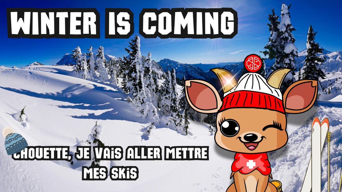 SwissYCrypto's tweet photo. Trop bien, la saison hivernale commence, chaussez vos skis et lancez-vous à la recherche du Dahu dans les sommets des Alpes. 
#LEGENDARY #winteriscoming #memecoins https://t.co/Z0F74RuK4O