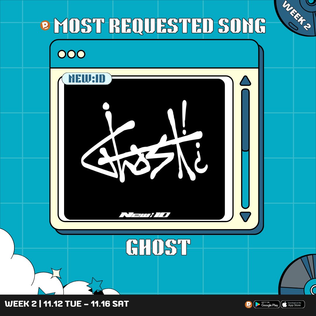 <a href="/official_newID/">New:ID OFFICIAL</a> - 'GHOST' is nominated for this week's 𝗠𝗼𝘀𝘁 𝗥𝗲𝗾𝘂𝗲𝘀𝘁𝗲𝗱 𝗦𝗼𝗻𝗴📊!

Please support them by streaming the song, like &amp; repost to support💛!