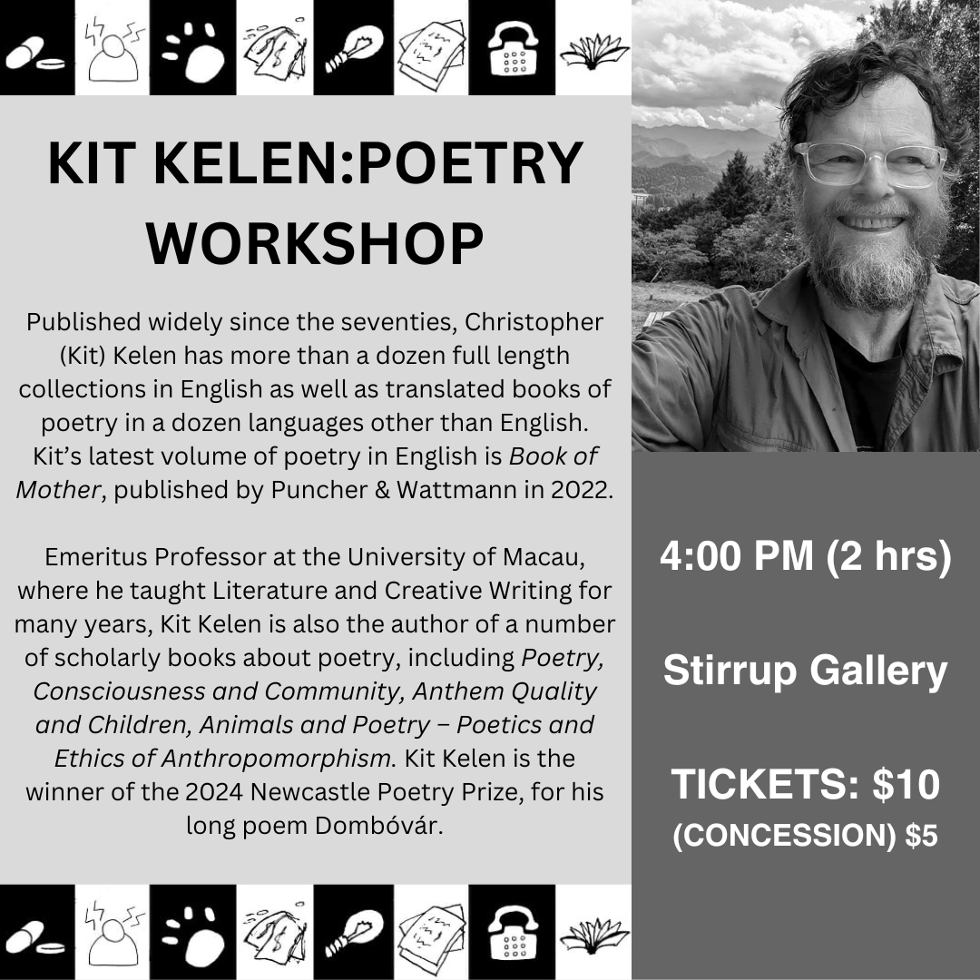 PuncherWattmann's tweet photo. An excellent opportunity to hear from
@koralyd ('The Mother Must D-e') and learn from Kit Kelen ('Book of Mother') at the 2024 @addi_road
Writer's Festival - happening Saturday, 23rd November 11am-6pm!  Book your ticket now! https://t.co/khNHjFRMfG

https://t.co/0ydd6BkLO4 https://t.co/3rpjIdidDU