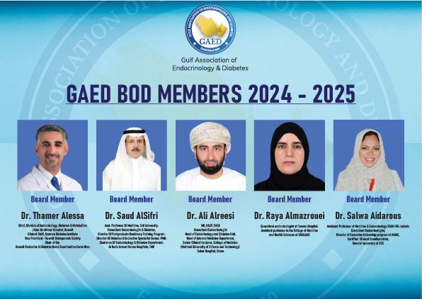 𝗪𝗲 𝗮𝗿𝗲 𝗽𝗹𝗲𝗮𝘀𝗲𝗱 𝘁𝗼 𝗮𝗻𝗻𝗼𝘂𝗻𝗰𝗲 𝘁𝗵𝗲 𝗻𝗲𝘄𝗹𝘆 𝗲𝗹𝗲𝗰𝘁𝗲𝗱 𝗽𝗿𝗲𝘀𝗶𝗱𝗲𝗻𝘁 𝗮𝗻𝗱 𝘁𝗵𝗲 𝗯𝗼𝗮𝗿𝗱 𝗼𝗳 𝗱𝗶𝗿𝗲𝗰𝘁𝗼𝗿𝘀 𝗺𝗲𝗺𝗯𝗲𝗿𝘀 𝗼𝗳 𝘁𝗵𝗲 𝗚𝘂𝗹𝗳 𝗔𝘀𝘀𝗼𝗰𝗶𝗮𝘁𝗶𝗼𝗻 𝗼𝗳 𝗘𝗻𝗱𝗼𝗰𝗿𝗶𝗻𝗼𝗹𝗼𝗴𝘆 𝗮𝗻𝗱 𝗗𝗶𝗮𝗯𝗲𝘁𝗲𝘀.

GAED.
#gaed