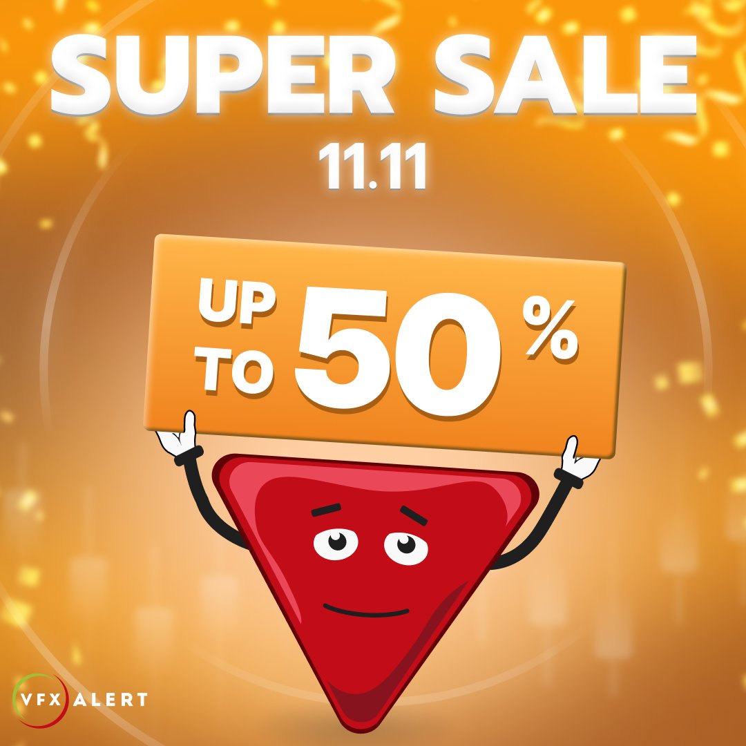AlertVfx's tweet image. 📣 11.11 - SINGLES’ DAY
⚡️ Super SALE - 50 % ⚡️
👉 vfxalert.com/store?promo=cq…
#vfxalert #BinaryOptionsSignals #vfxalertpromo