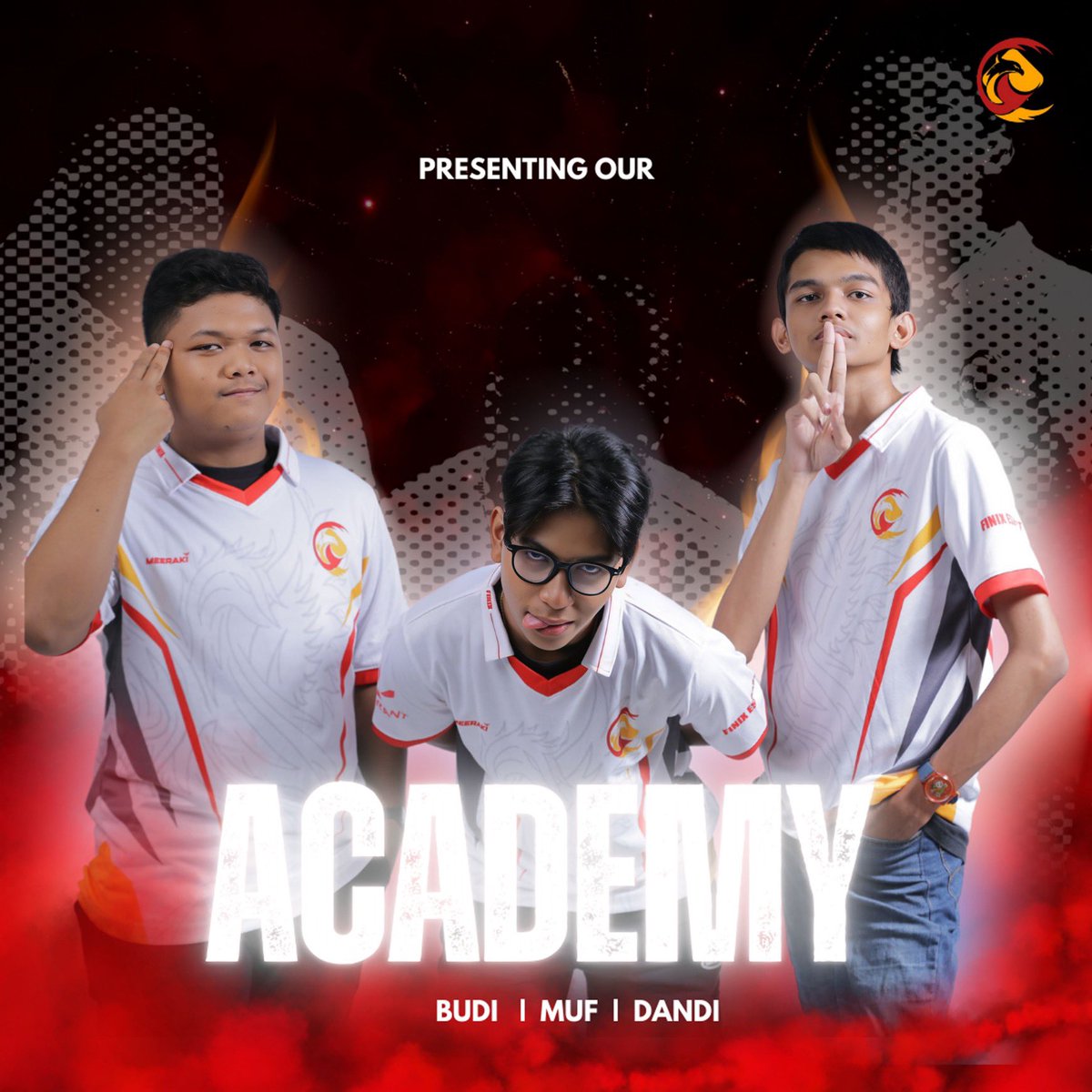 FinixEsportsID's tweet image. FINIX ACADEMY TEAM🔥

#WhereFlamesForgeLegends