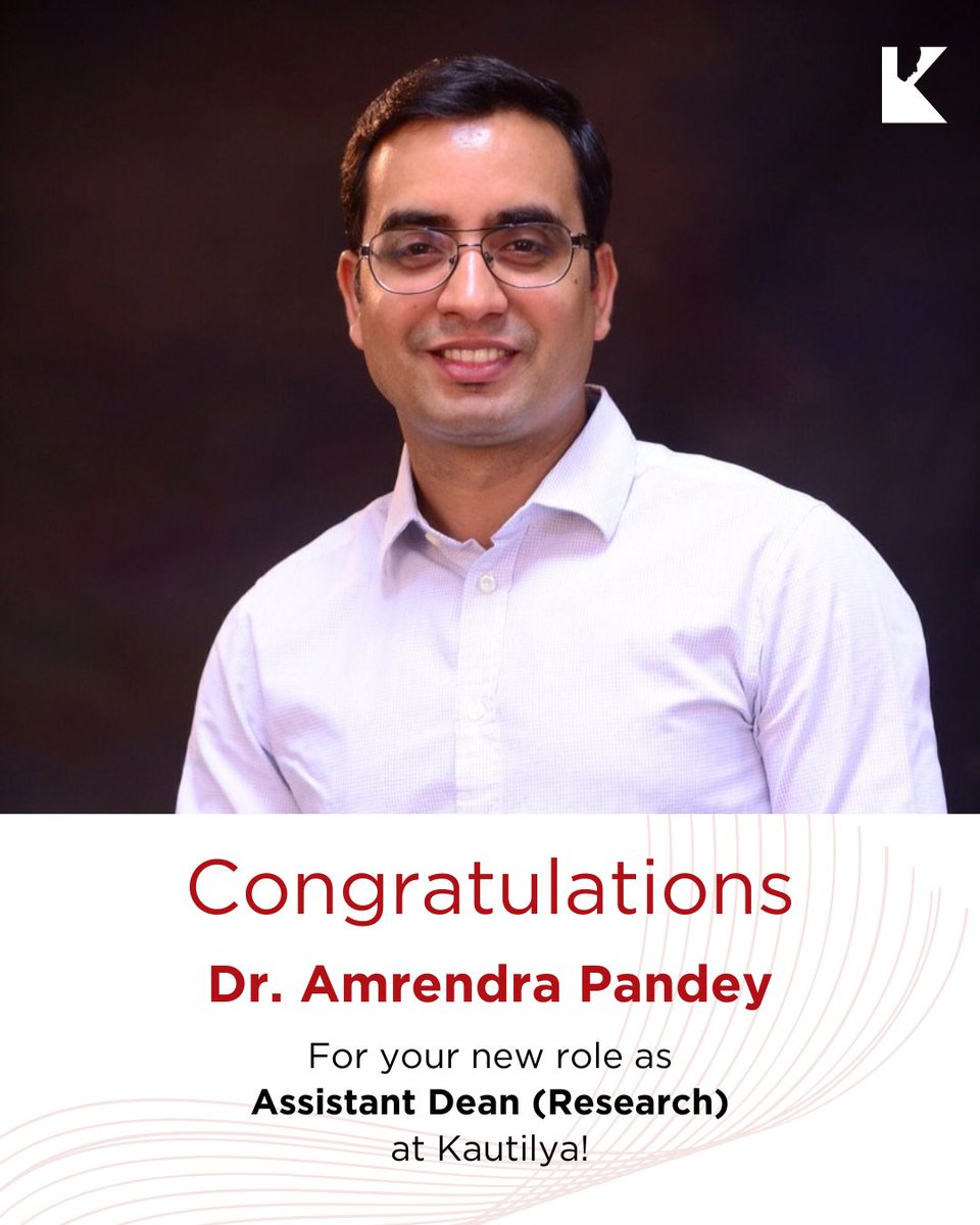 KautilyaSPP's tweet photo. Wishing Dr. @amerpandey success in the discharge of his new responsibilities.

#research #achievement #sucess @GITAMUniversity https://t.co/8dqwfrPK1i