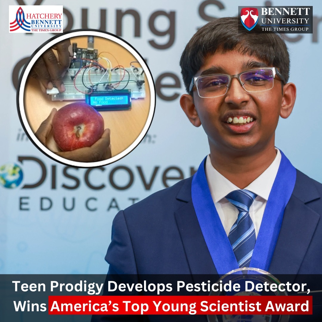 bennettuniv's tweet image. 14-year-old Sirish Subash created PestiSCAND—an AI-powered device that detects pesticide residues with 85%+ accuracy. Affordable, portable, and just $20, it’s changing the game in food safety.

#YoungInnovator #AI #PesticideDetection #EmpoweringYouth #BennettUniversity