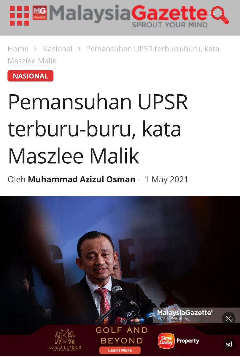 maszlee's tweet photo. Radzi Jidin yang mansuhkan UPSR dan PT3…

Fadhlina kekalkan mansuh UPSR dan PT3…

Celah mana pulak Maszlee Malik yang hapuskan 😂😂😂

Dari 2018-2020 Maszlee Malik tidak pernah hapuskan apa-apa peperiksaan awam.

Apapun, KPM dah bertegas kekalkan mansuh UPSR dan PT3. Move on sahaja.

Bersama guru dan ibu bapa perkasakan dan perbaiki PBS dan PBD.

Jika tanya saya, apa yang kita mampu buat sebagai rakyat marhaen?

Guru-guru dan ibu bapa pupuklah gaya hidup membaca, berfikiran kritis dan juga minda saintifik di kalangan anak-anak.

Membaca, membaca, membaca dan berfikir… jangan ikut membuta tuli. 

#Malaysiamembaca 
#pendidikanuntuksemua