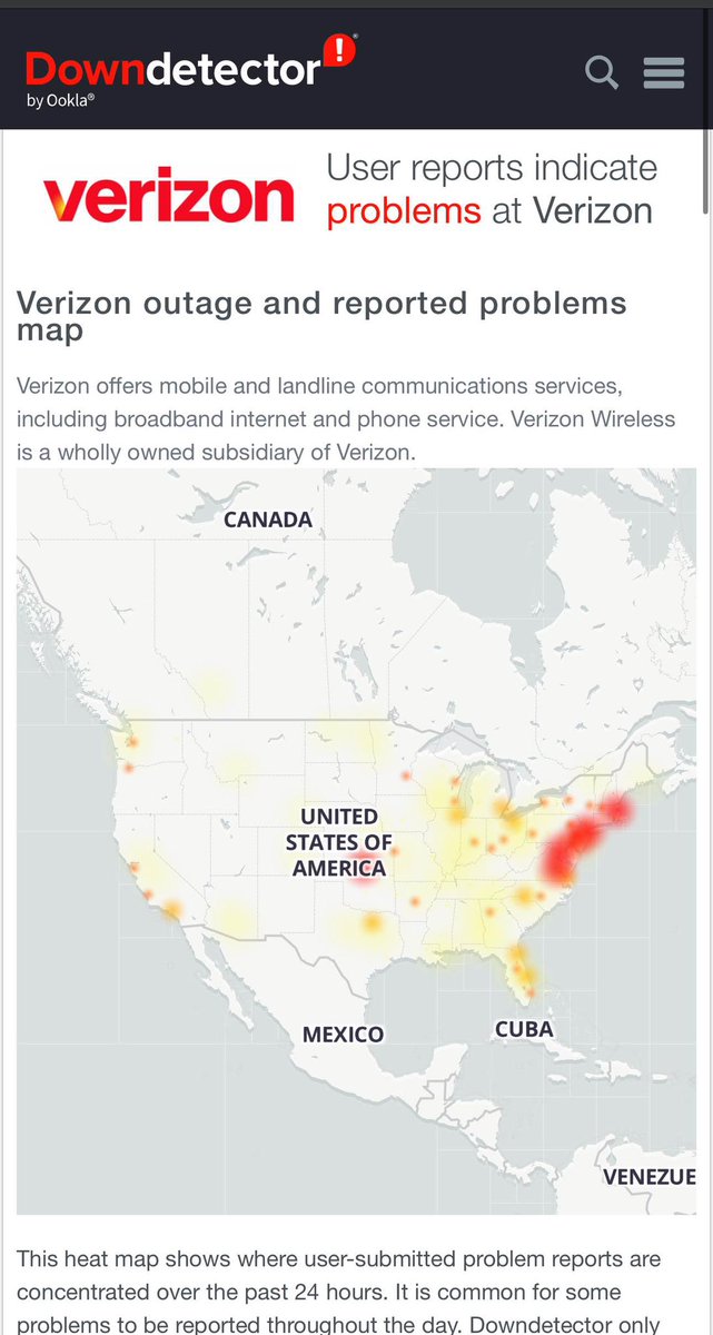 The_Chirishman's tweet photo. @stefluva80 @VerizonSupport Entire east coast from DC to Boston https://t.co/4EyPBYHF2i