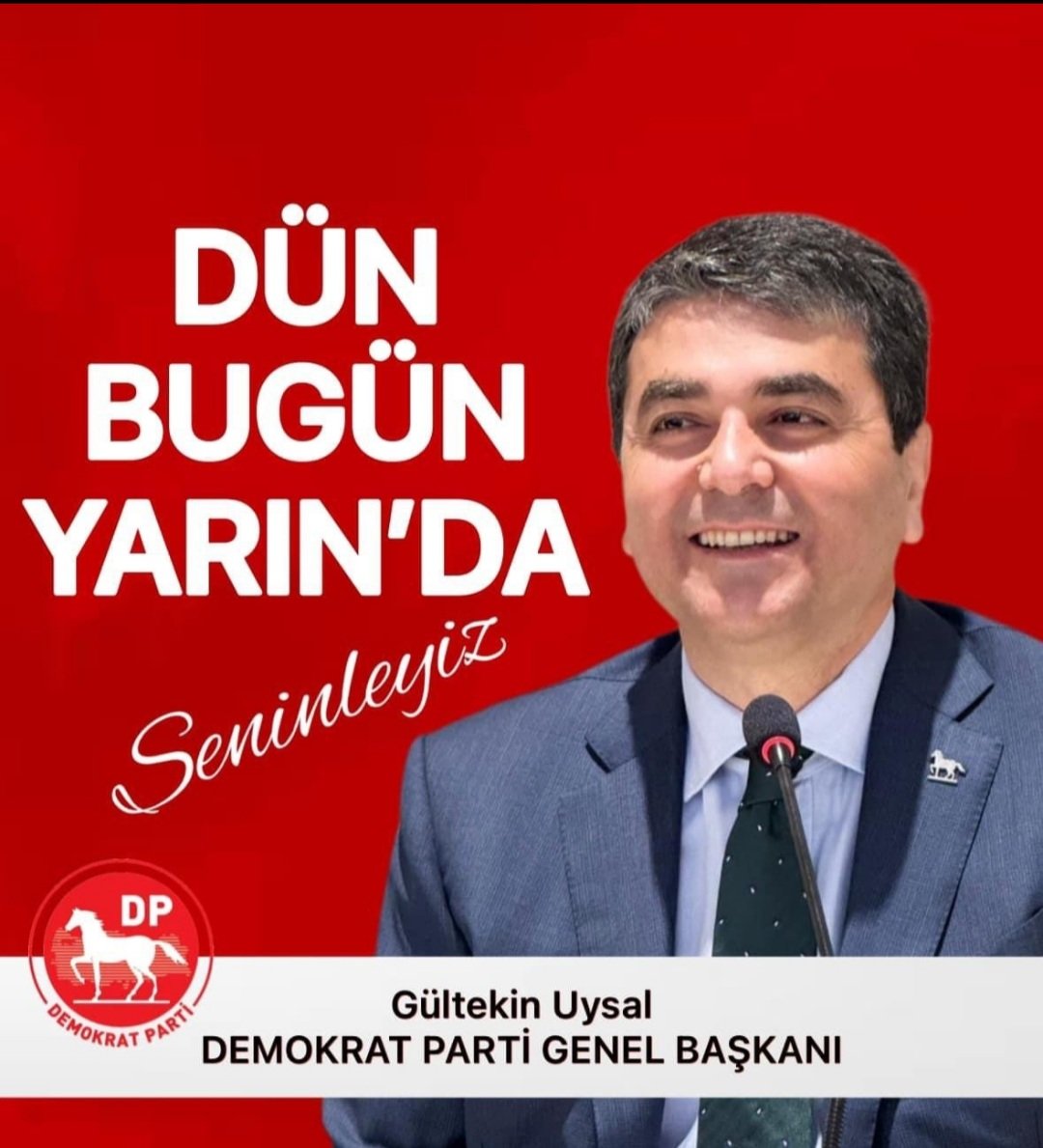 AzakliTahsin's tweet photo. 17 Kasım Pazar günü yapılacak olan DEMOKRAT PARTİ 15.olagan kongeresinde seninleyiz Kıratın genç Süvarisi sayın genel başkanım GÜLTEKİN UYSAL Allah yar ve yardımcımız olsun. https://t.co/jIHv4dO8BK