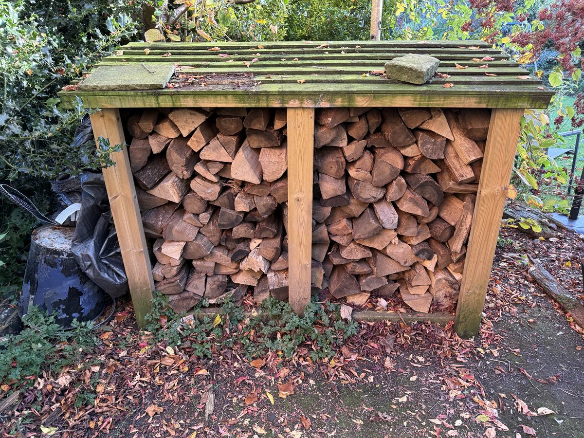 staithesartist's tweet image. Ready for the cold spell. #logstore