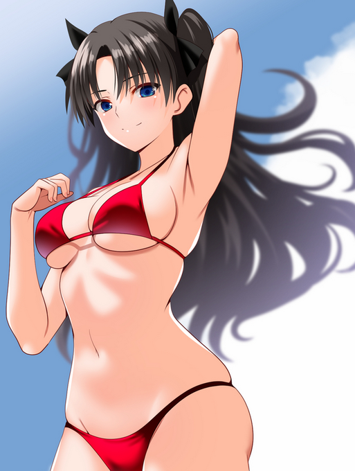 pixivでリクエストもらった
イシュタ…凛の赤ビキニ☆ 