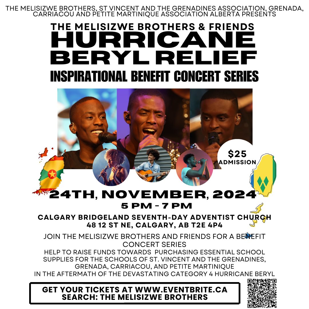Mark your calendars! On November 24th, we’re bringing the vibes to Calgary with the Hurricane Beryl Relief Benefit Concert! Join us for a night of music and help raise funds for teachers in hurricane-impacted areas. Get your tickets now: eventbrite.ca/e/the-melisizw…