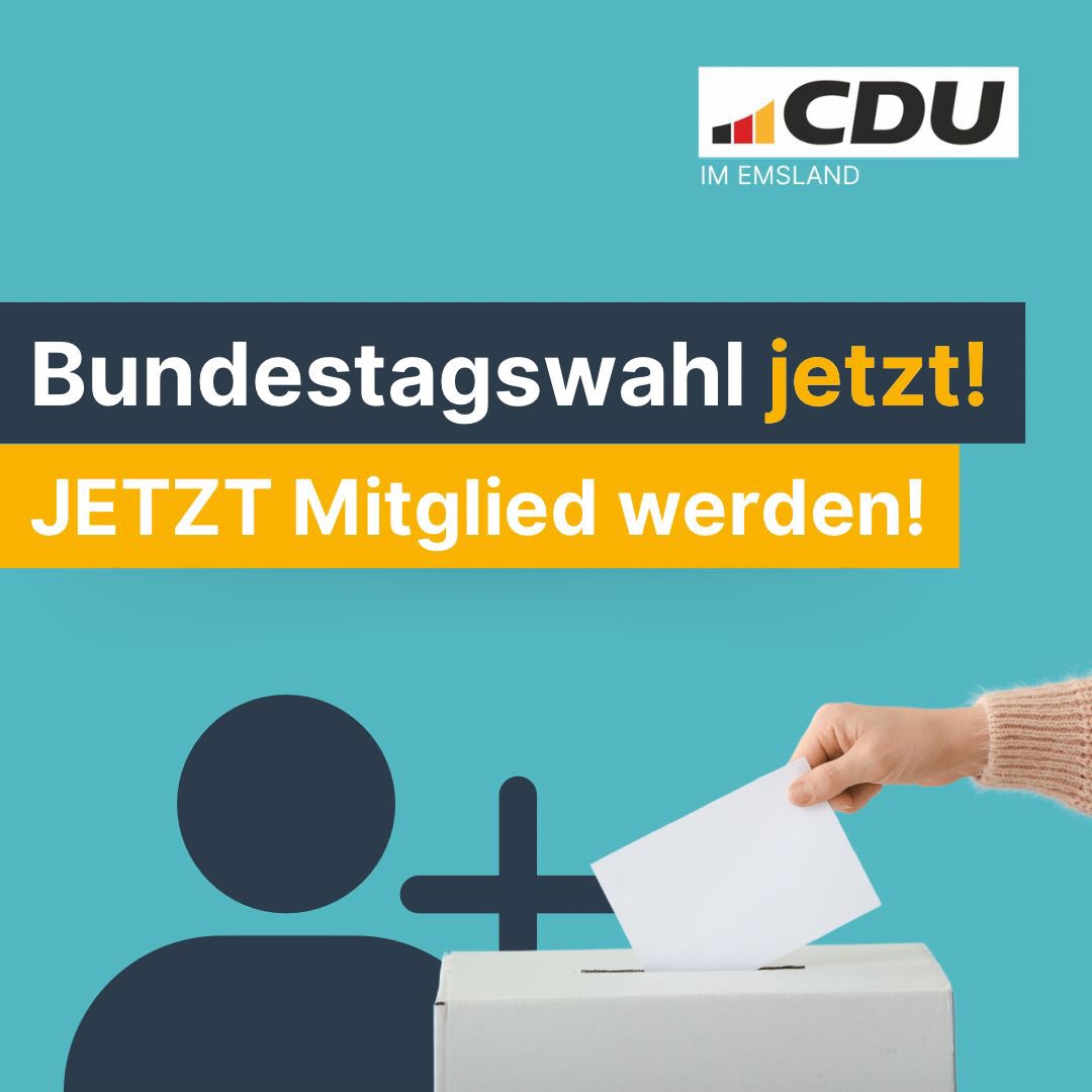 CDU_Lingen's tweet photo. Es ist Zeit für Veränderungen! https://t.co/6GBMgay2VX https://t.co/1I9pCznxCW