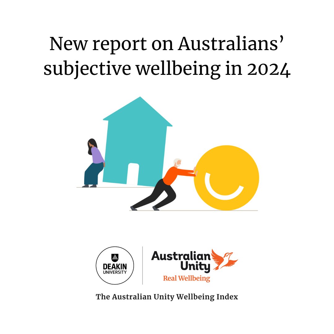 Researchers from Deakin University’s SEED Lifespan, in partnership with Australian Unity, have released the results of the 2024 Australian Unity Wellbeing Index. You can read the latest summary report here: bit.ly/auwi-24-sum